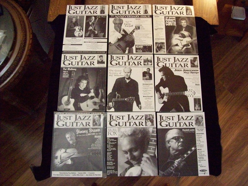 Just Jazz Guitar Magazine - 9 issues - Nos.28-32 and 40-43, 2001-2005