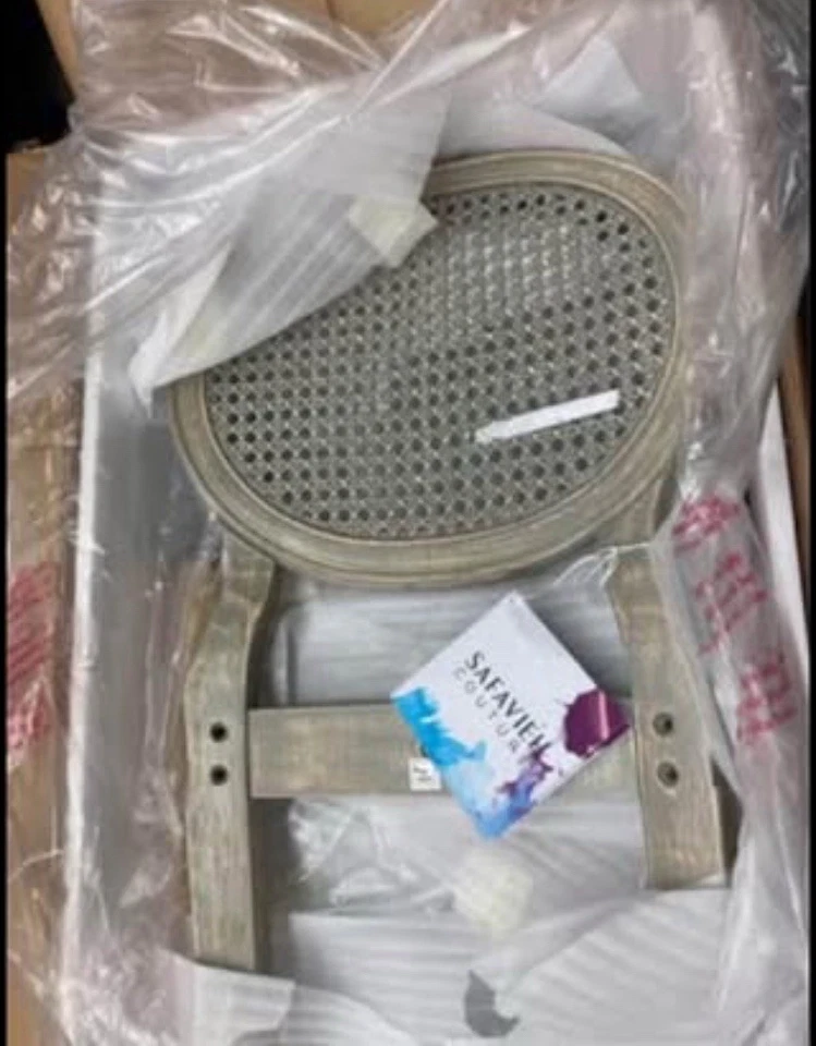 Safavieh Couture Karlee Rattan Back Counter Stool(Set of 2) - Rustic Grey/Beige - Image 2 of 4