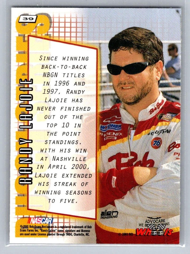 💎2001 Wheels High Gear #39 Randy LaJoie - Phoenix Racing💎 - Image 2 of 2