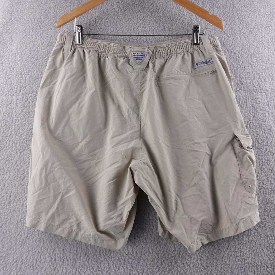 Мужские карманные шорты Columbia PFG для рыбалки большие хаки грузовые для улицы - Изображение 2 из 4