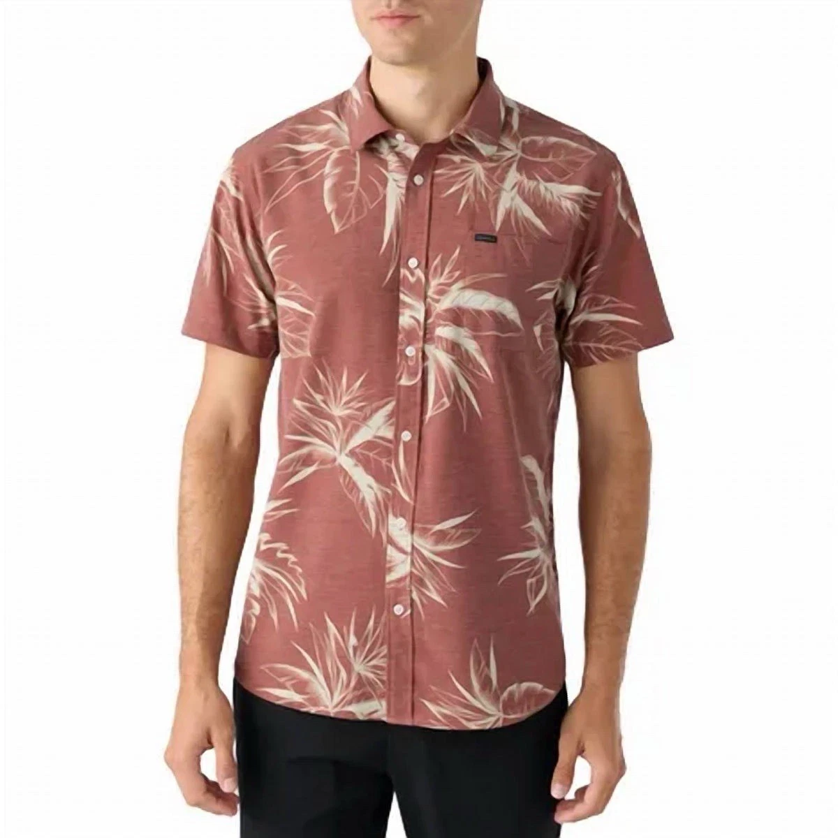 O’Neill Traveler UPF Traverse Shirt Gingerbread SS Performance Men’s Medium NWT