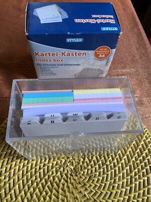 stylex Kartei kasten index box, Register A - Z