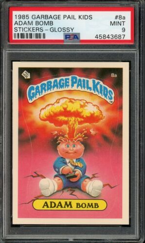 1985 Topps Garbage Pail Kids Stickers Glossy Adam Bomb #8a PSA 9 MINT