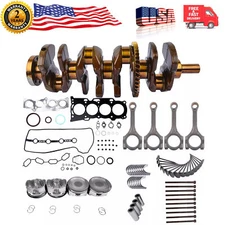 2AZ-FE 2.4L Engine Overhaul Rebuild Kit w/ Crankshaft Rods Timing Kit for Toyota