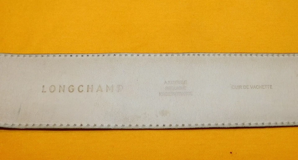 MUJER LONGCHAMP CINTURÓN AJUSTABLE PIEL DE BECERRO NEGRO TALLA 32/80cm.. Foto 4 de 4