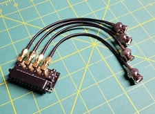 Female RGB Euro SCART to 4 BNC + Audio Out Sony PVM Sega Genesis SNES Neo Geo