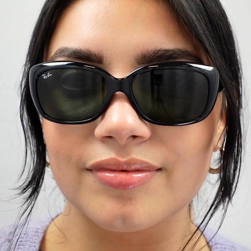 Ray-Ban Sonnenbrille Jackie Ohh 4101 601/58 Schwarz Grün Polarisiert - Bild 9 von 10