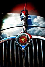 Jaguar Car Leaping Cat Leaper Bonnet Hood Ornament Badge Photograph Print