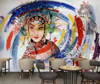 3D Peking Opera ZHUA6615 Wallpaper Wall Murals Removable Self-adhesive Ann 24