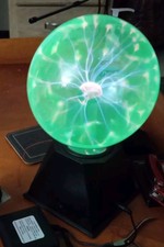 Plasma Ball Globe Beautiful Green Fun To Ente...