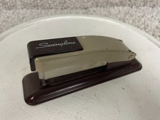 Vintage Swingline 5" Office Desk Stapler Made in USA Two-Tone Brown