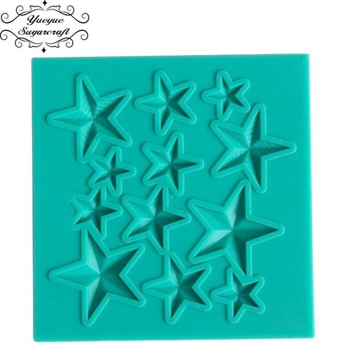 Star Shape Silicone Mold Baking Fondant Chocolate Cake Resin Mould Decorations - Picture 3 of 12