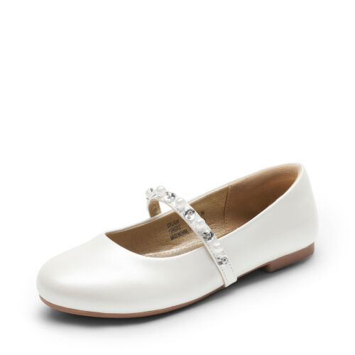 Girls Dress Shoes Mary Jane Flat Shoes Elegant Wedding Party Dance Flat Shoes - Picture 14 of 23