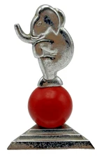 Helen Dryden Art Deco Bakelite Ball Chrome Elephant Bridge Trump Marker Dura Co