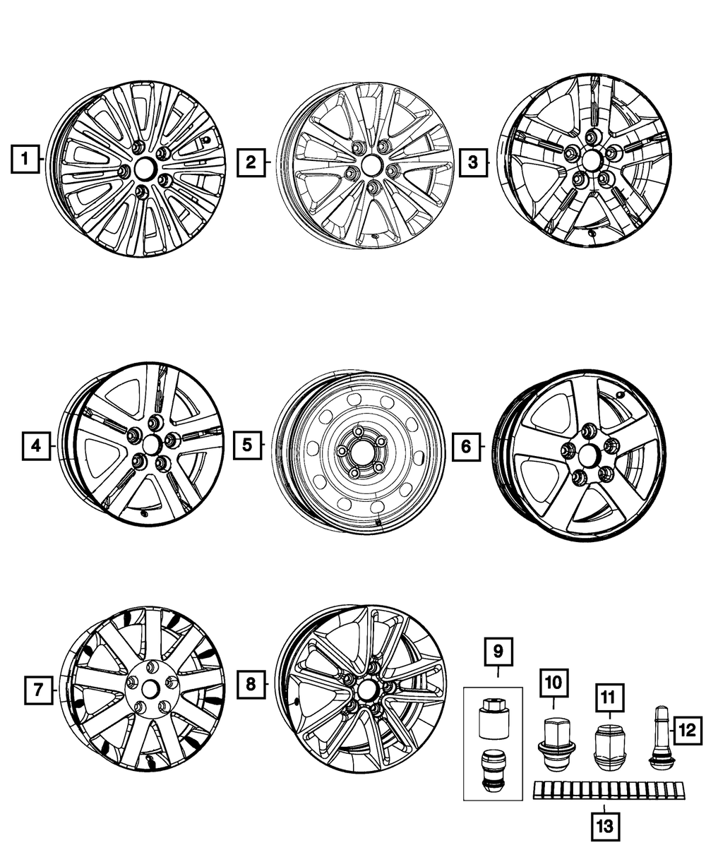 Mopar 5QT77DD5AA Wheel Wheel for sale online eBay
