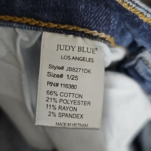 Judy Blue Distressed Skinny Jeans Size 1/25 - Picture 7 of 8