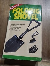 Vintage 1989 Coghlan's Folding Shovel w/Box, 9065 Gardening Spring 23in Open