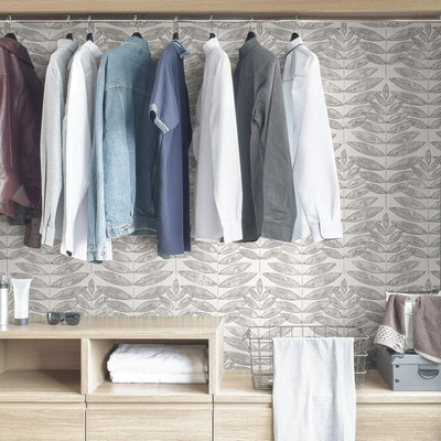 NUS3263 Terrain Peel & Stick Wallpaper, Grey
