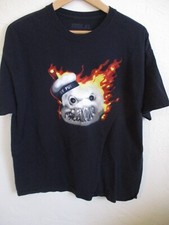 Ripple Junction Ghostbusters black T-shirt XL stay puft on fire