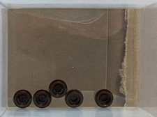 LEGO Parts - Dark Brown Plate, Round 1 x 1 - No 4073 - QTY 5