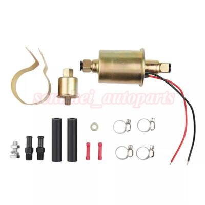 #ad 12V Universal Electric Fuel Pump Inline Low Pressure 5 9 PSI GAS Diesel E8012S $9.97