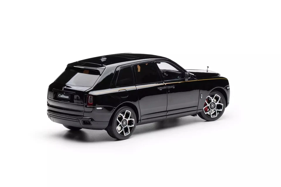 1/18 Rolls Royce Cullinan BB Plum blossom Diecast Model Car Black Gifts Display - Image 4 of 4