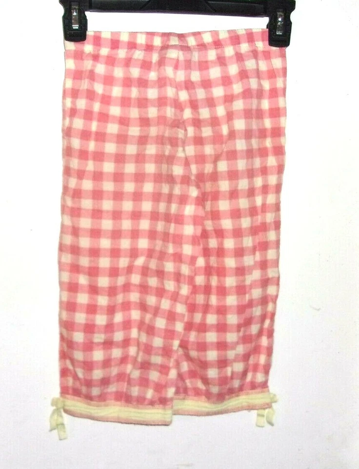 Pantalones Naartjie Boutique Rosa Amarillo Cuadros Cintura Elástica XL 7 Años Foto 3 de 4