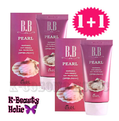 1+1 Ekel /Pearl BB Cream 50ml/Whitening,Anti-wrinkle,Sun protection SPF50+PA+++