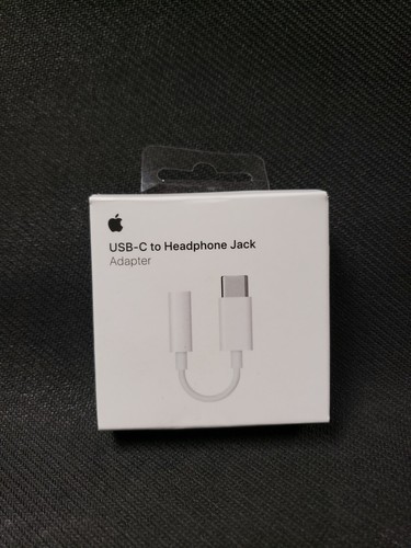 GENUINE OEM Apple USB-C to 3.5mm Headphone Jack Adapter MU7E2AM/A A2049
