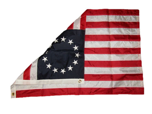 2x3 Embroidered Betsy Ross Historical 210D Sewn Nylon Flag 2'x3' HEAVY DUTY - Picture 3 of 9