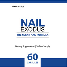 Nail Exodus -Clear Nails Support Formula, Nail Supplement - 60 Capsules Genuine