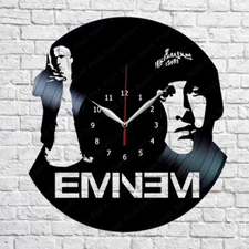 Emnem Hip-Hop Vinyl Record Wall Clock Fan Art Home Decor 12" 30cm 518