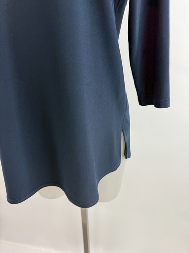 simpli Navy Blue 3/4 Sleeve Tunic Shirt SZ 12 - Picture 3 of 5