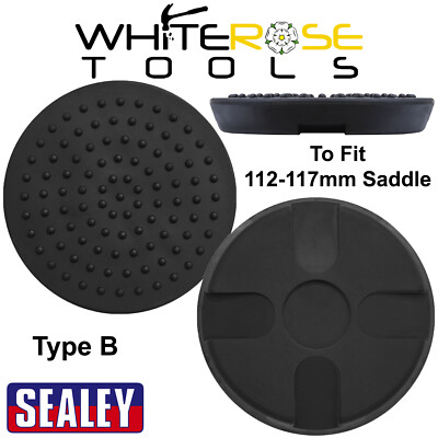Sealey Safety Rubber Trolley Jack Pad Type B Lifting Jacking 112-117mm Sattel