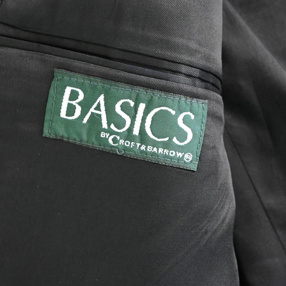 Casaco esportivo vintage feito nos EUA 42L preto lúpulo botão dourado masculino terno jaqueta blazer - Imagem 4 de 4