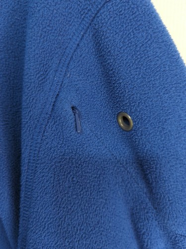 2 Land's End Men's Fleece Pull over 1/4 Zip Blue &Brown Size Xl - Picture 5 of 13