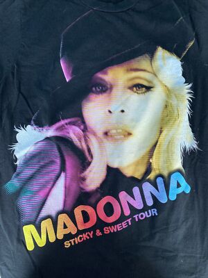 Madonna Sticky And Sweet Tour Official T Shirt Mens Black Small | eBay