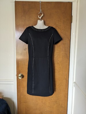 MICHAEL Michael Kors Black Size Short Sleeve Silver Studded