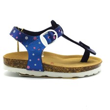 Sandali sandaletti da bambina scarpe per bimba estive in pelle blu  24 25 35