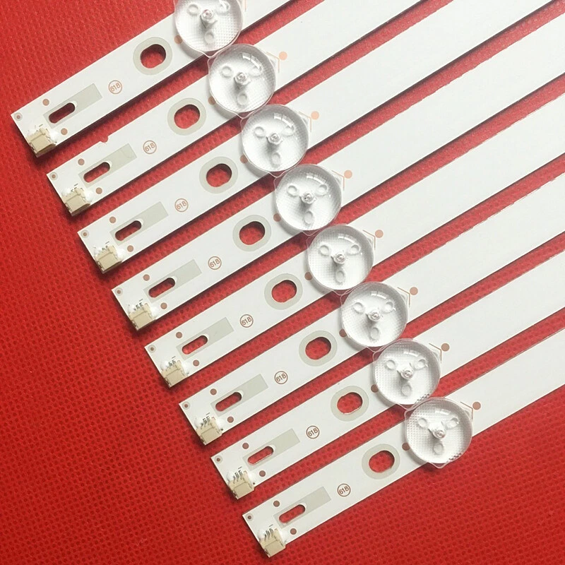 9Pcs LED Backlight Strips 4708-K50WDC-A4113N01 For Toshiba 50LF621U21 50LF621C21 - Image 3 of 4