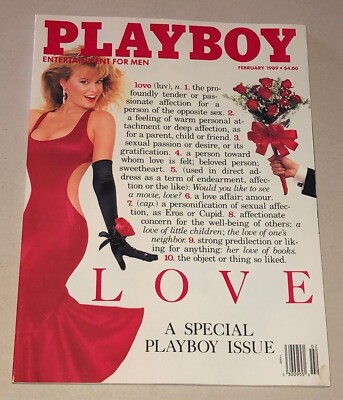 Playboy Magazine February 1989 Love Issue Feb Playmate Of The Month Simone Eden