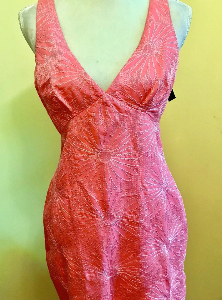 Vestido de grife TOCCA high-end novo em folha tamanho 8 - Imagem 2 de 4