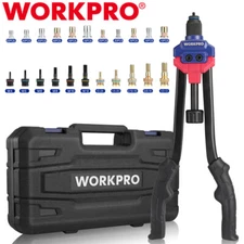 WORKPRO 16" Rivet Nut Tool Nut Riveter w/ 11-pcs mandrels 185-pcs rivnuts w/Case