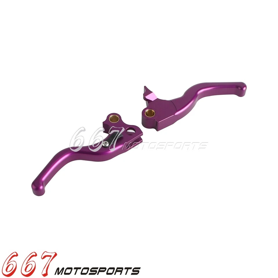 Palancas de embrague de freno de mano cortas para Harley Touring Glide Road King 1996-2007 Foto 3 de 4