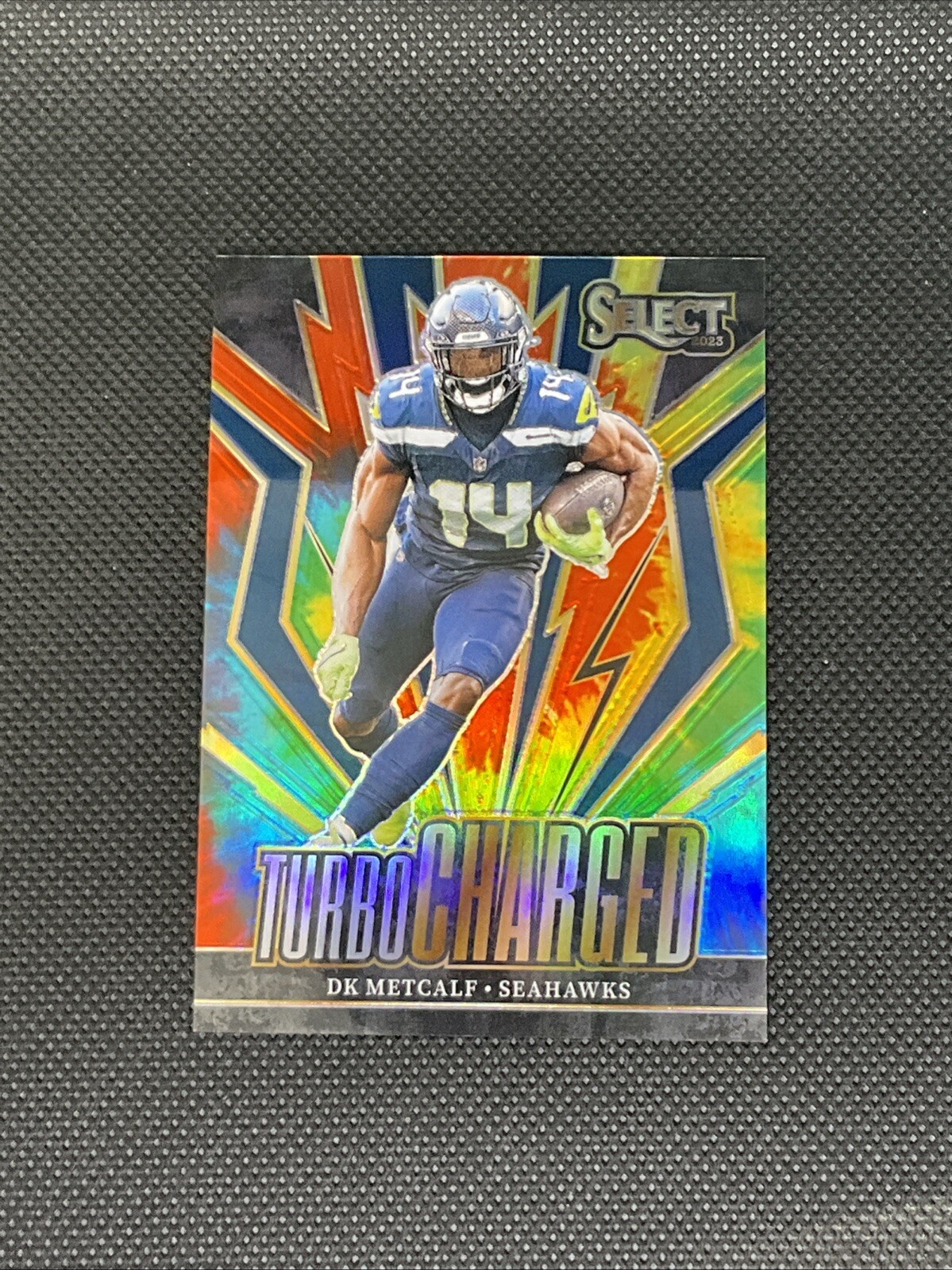 2023 Panini Select - Turbocharged Tie-Dye Prizm #TUR-DKM DK Metcalf /25