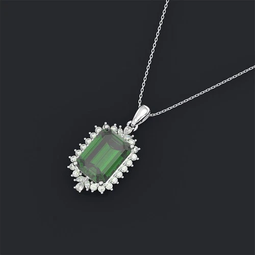 Gorgeous Wedding 925 Silver Plated Necklace Pendant Women Cubic Zircon Jewelry - Picture 7 of 39