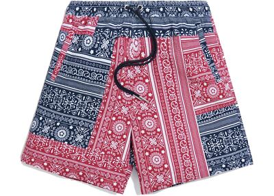 KITH PATCHWORK BANDANA HARDAWAY Shorts Red Navy - SIZE SMALL S NEW 