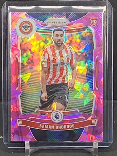 2021-22 Panini Prizm Premier League Soccer Saman Ghoddos Pink Ice