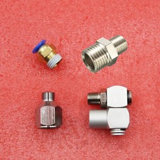1/4''BSP Male/ Female to 1/8'' BSP Airbrush Hose Adapter Fitting Connect A2TM
