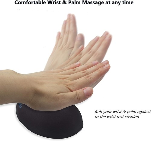 Brila Mouse Wrist Rest Coussin de soutien Pad pour ordinateur portable travai... - Photo 6/6